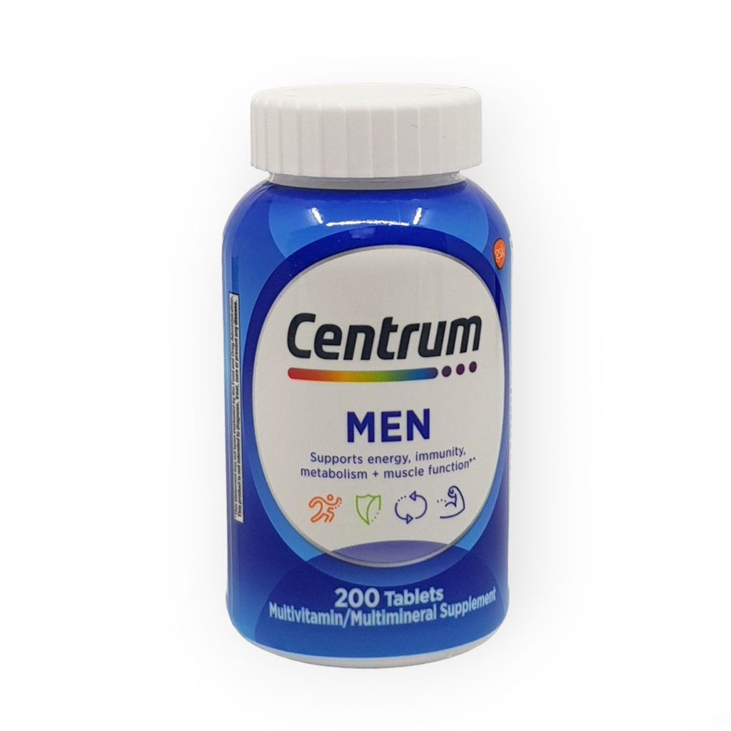 CENTRUM Multivitamins for Men (200 Tablets) Shopee Philippines