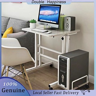 Adjustable height rolling laptop desk table computer desk for writing deals reading an