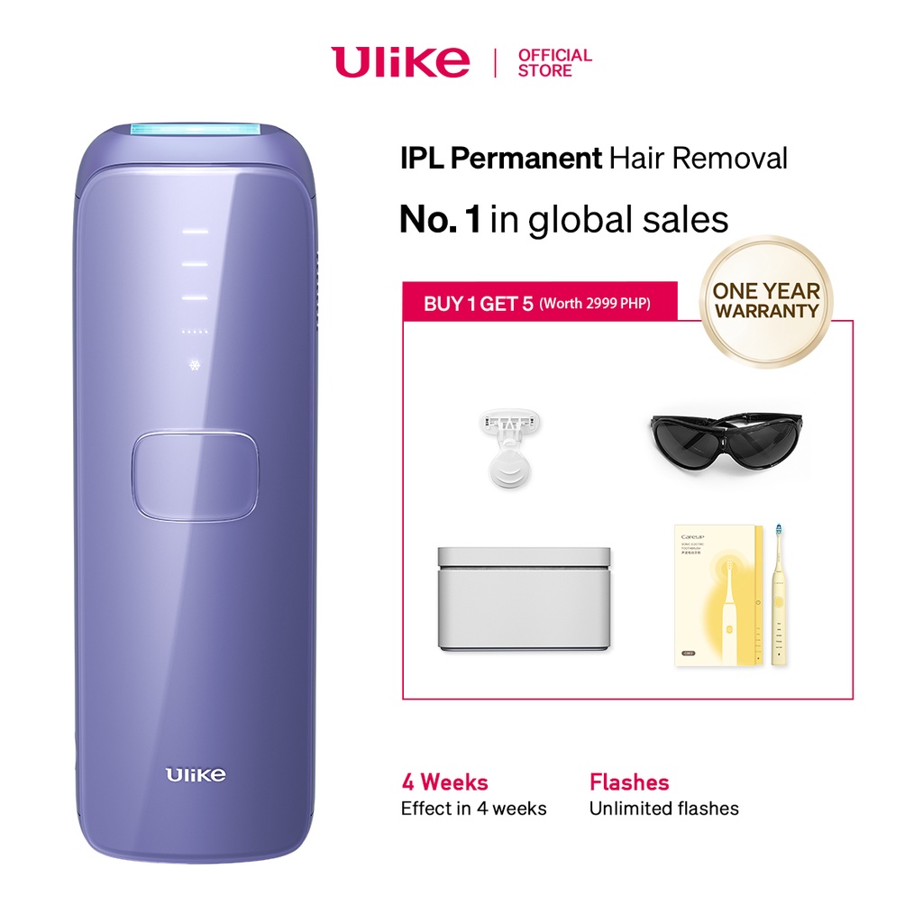 Ulike Sapphire Air 3 Ipl Laser Hair Removal Purple 60w Shopee Philippines