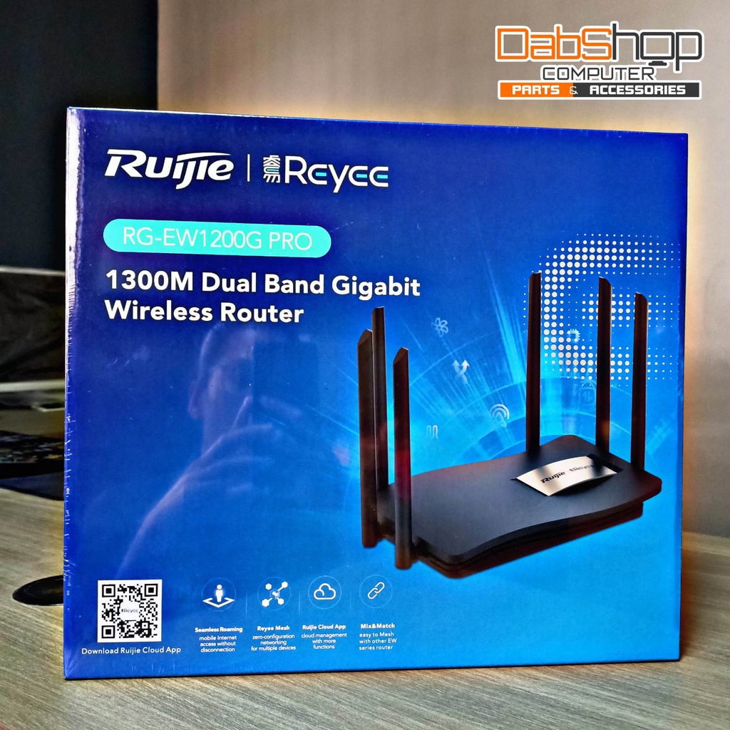 Ruijie Reyee Rg Ew1200g Pro 1300m Dual Band Gigabit Wireless Home Router Enhanced Edition