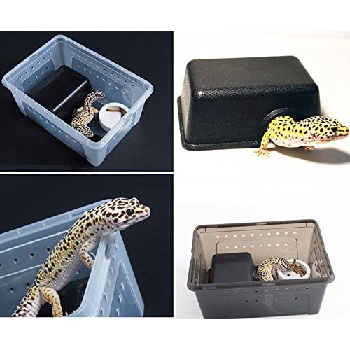 Reptile Box Habitats Caves Hiding Snake Cage Box , for Snakes Lizards ...
