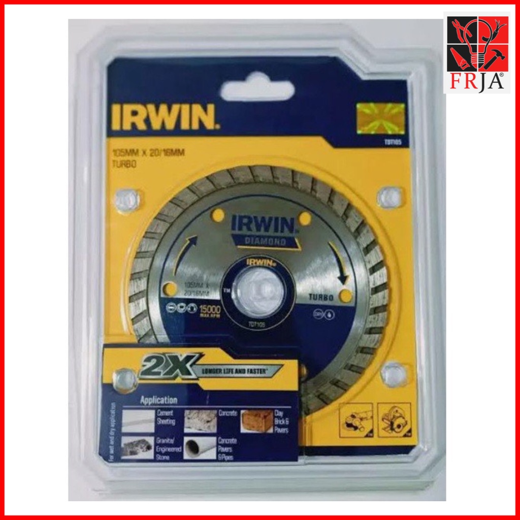 IRWIN DIAMOND CUTTING DISC FOR TILES 4INCHES SEGMENTED/TURBO (Size ...