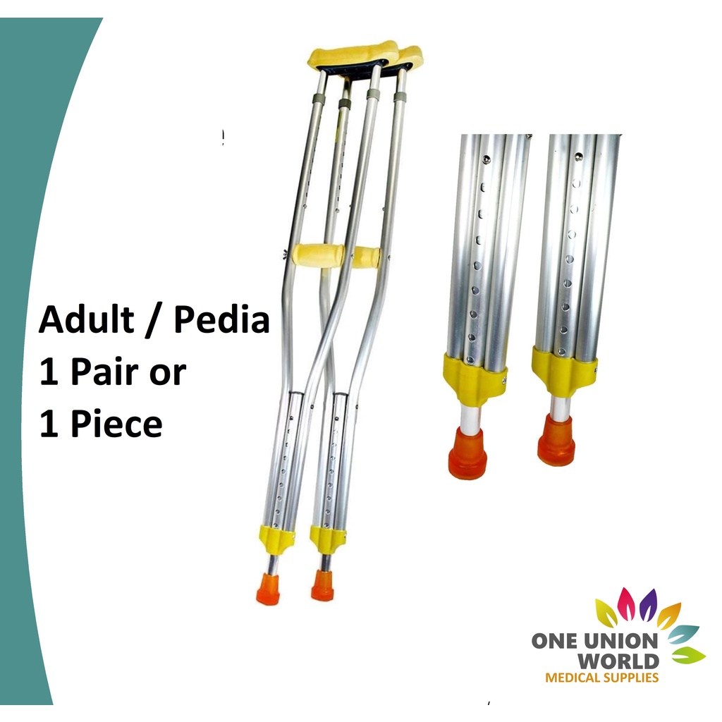 Saklay Aluminum Adjustable Crutches Adult Mobility Aid Pedia Size