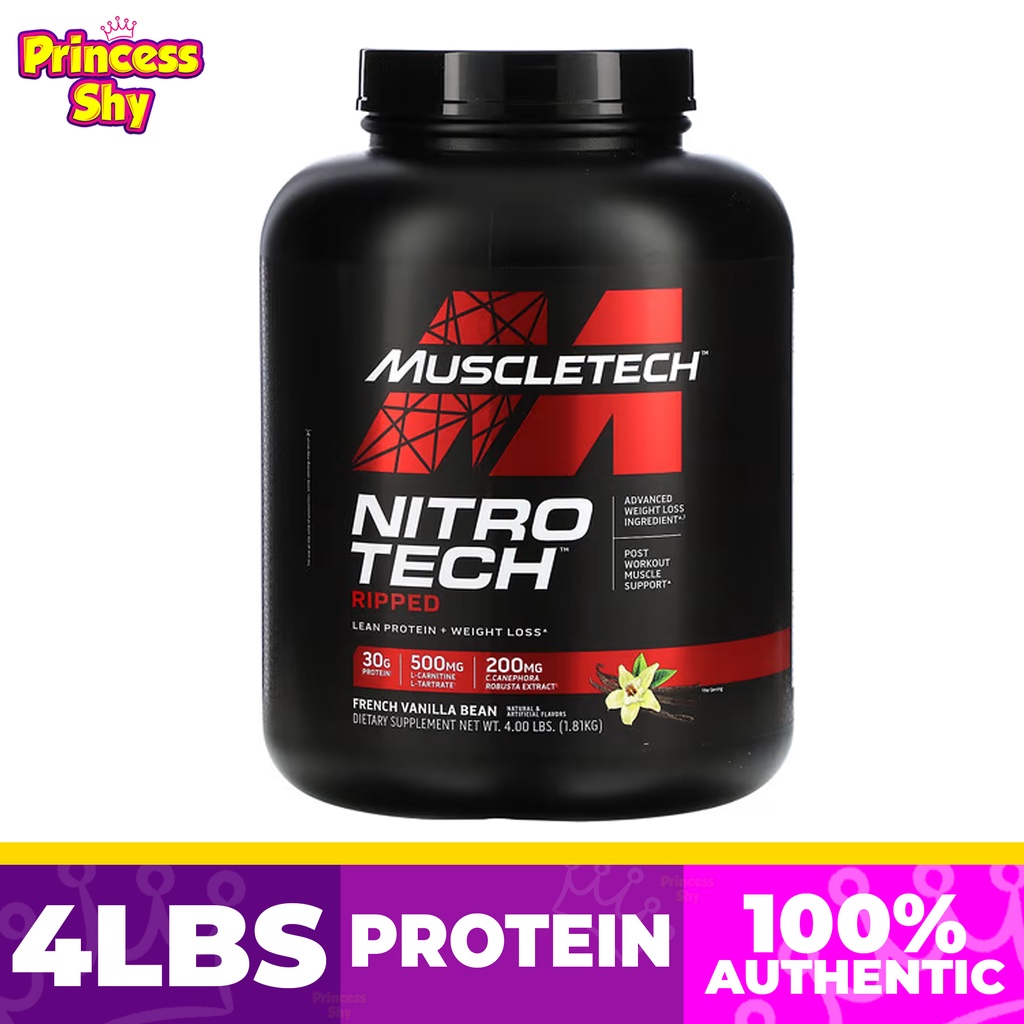 MuscleTech NitroTech Ripped Ultimate Protein + Weight Loss Formula ...