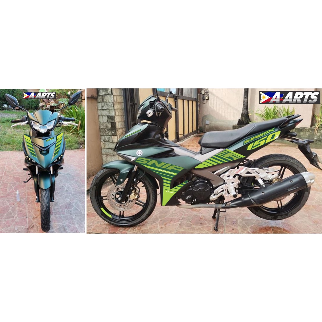 Sticker Decals for Sniper 150 Matte Green V1/V2 Shopee Philippines