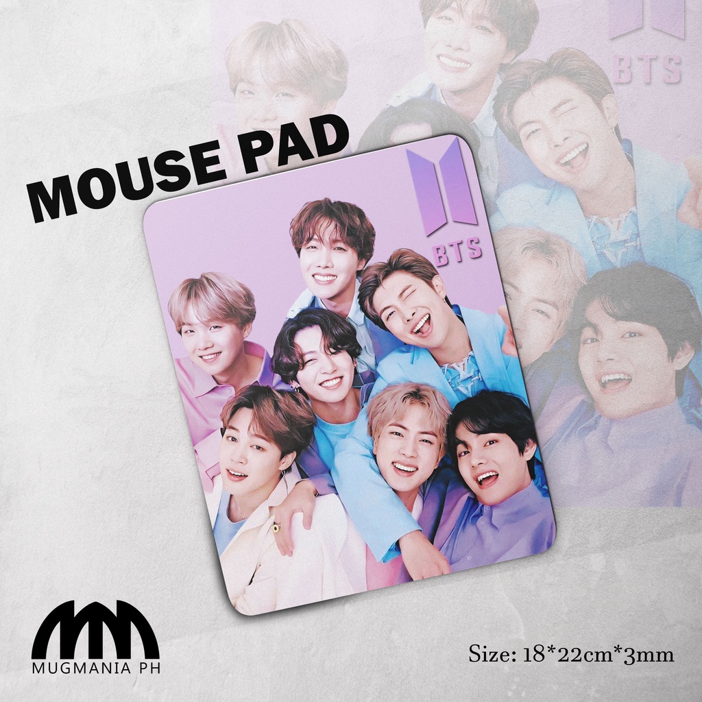 BTS Mouse Pad BTS Merch Jungkook, V , Jimin , Jin , Suga , RM , J