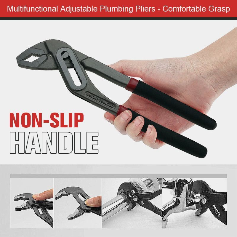10" Water Pump Pliers Quickrelease Plumber Pliers Multifunctional