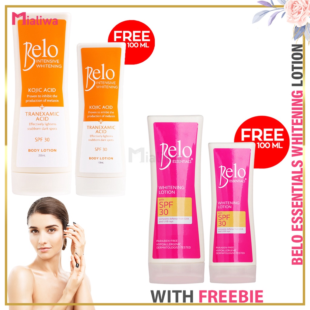 Belo Intensive Whitening Body Lotion 200mL + Free 100mL Kojic Acid