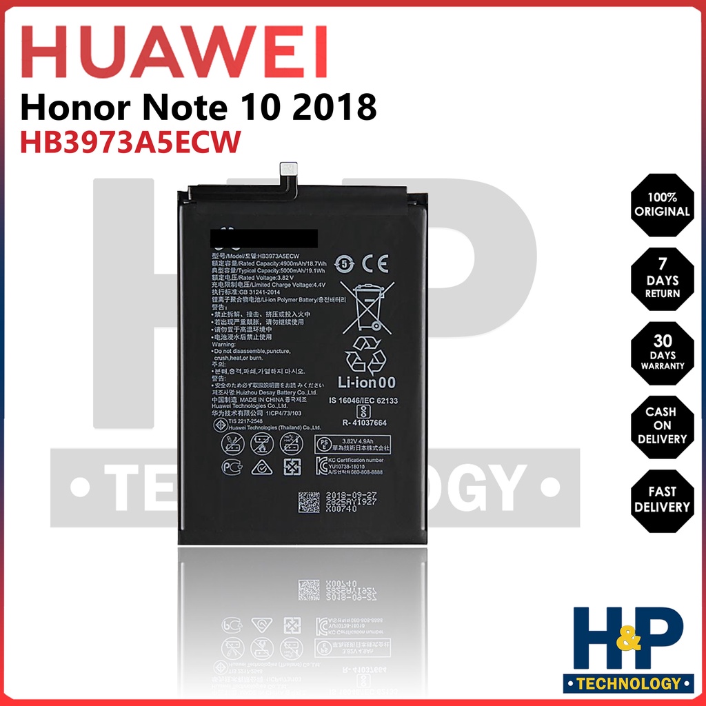 HB4073A5ECW / HB3973A5ECW Battery Hua We¡ Honor Note 10 2018 | Shopee ...