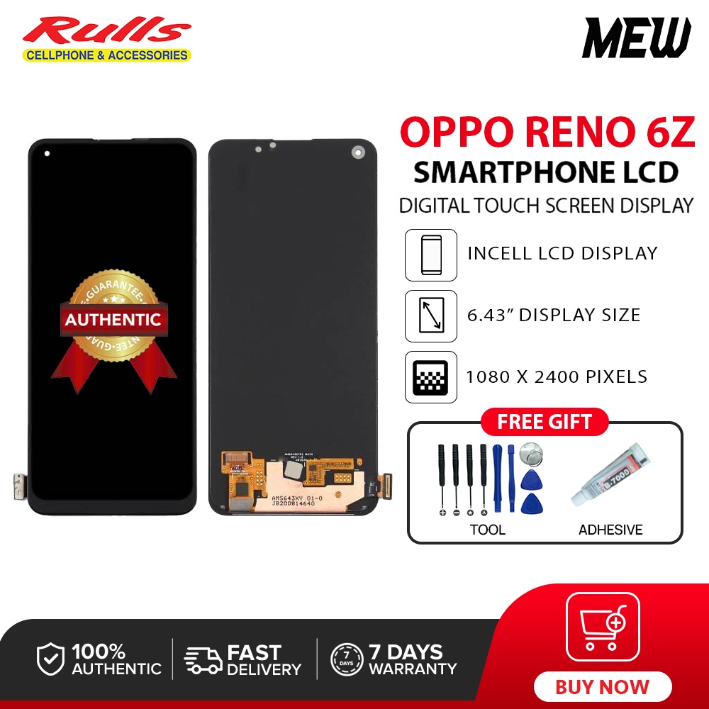 Smartphone LCD for Oppo Reno 6Z (INCELL) Digital Touch Screen Display ...