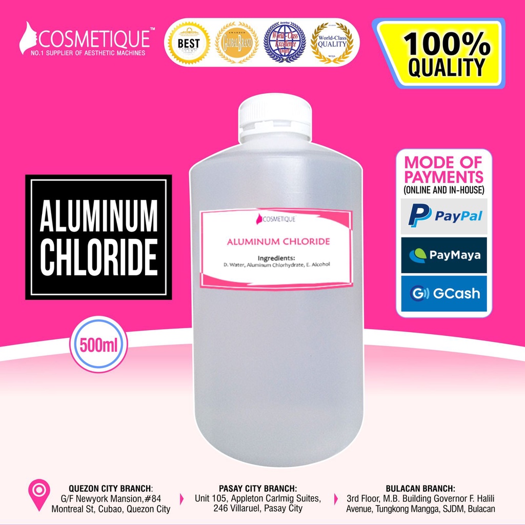 Antiperspirant Aluminum Chloride Soluti 1L Shopee Philippines