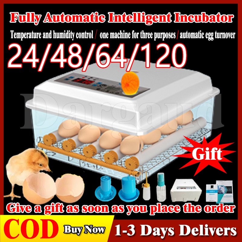 16/24/36/48/56/64 Eggs Incubator Digital Automatic Automatic Egg