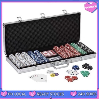 300 PCS Poker Chip Set Texas Hold'Em Dice Poker Chips- Casino Quality  Clay Chips