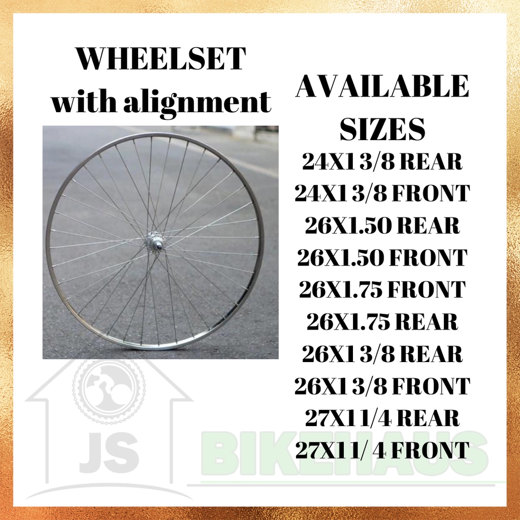 Budget Rimset Alloy Size: 24/26/27x1 1/4 / 700C | Shopee Philippines