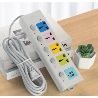 Colorful Extension Socket001-2500W Universal Socket Plug Power Board ...