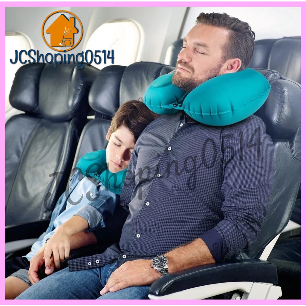 SHHM Inflatable Travel Pillow Cervical Neck Pillow U Shape Headrest ...