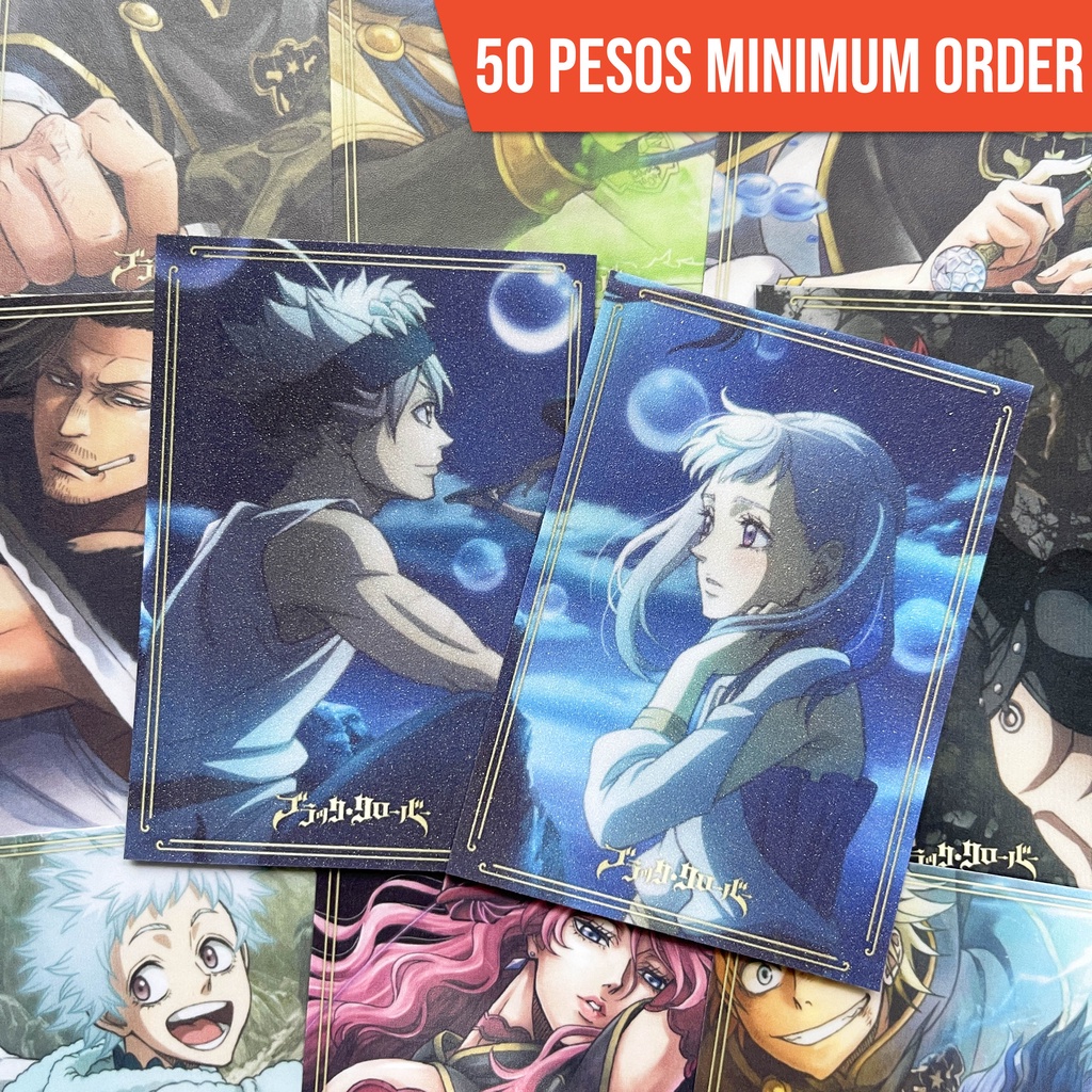 Black Clover Anime Trading Cards / Photocards (Fanmade) | Shopee Philippines