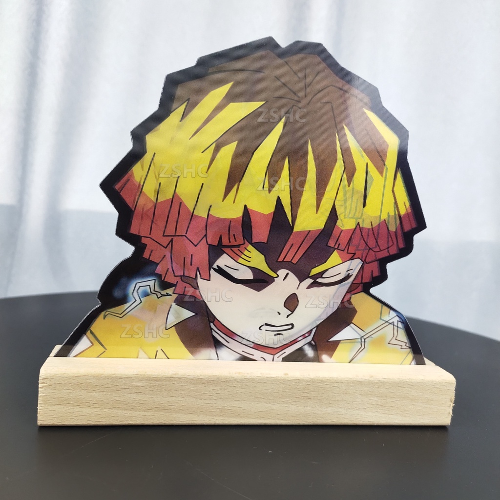 Demon Slayer Anime Waterproof Decals Zenitsu Motion Car Sticker Laptop ...
