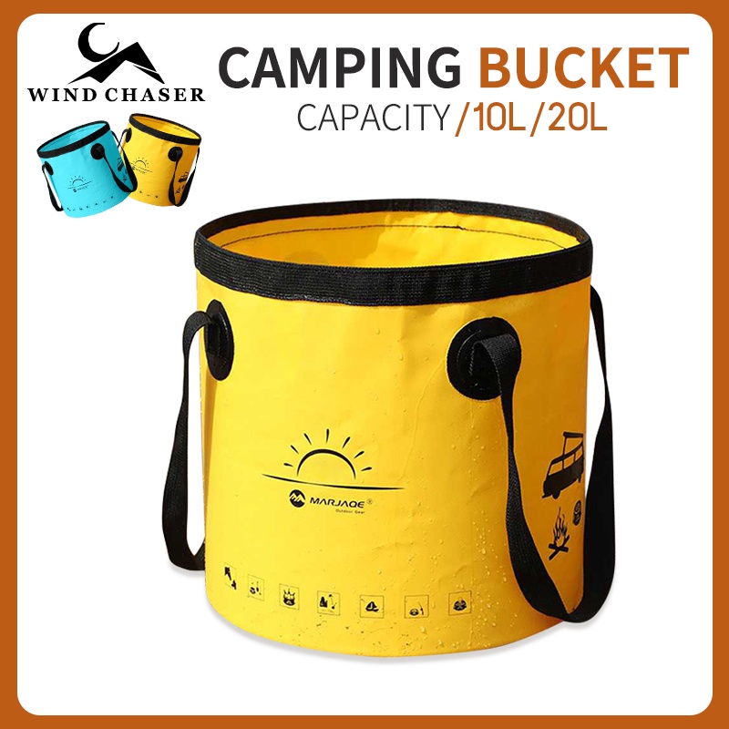 20L Outdoor Folding Bucket Camping Portable Bucket Fishing Folding