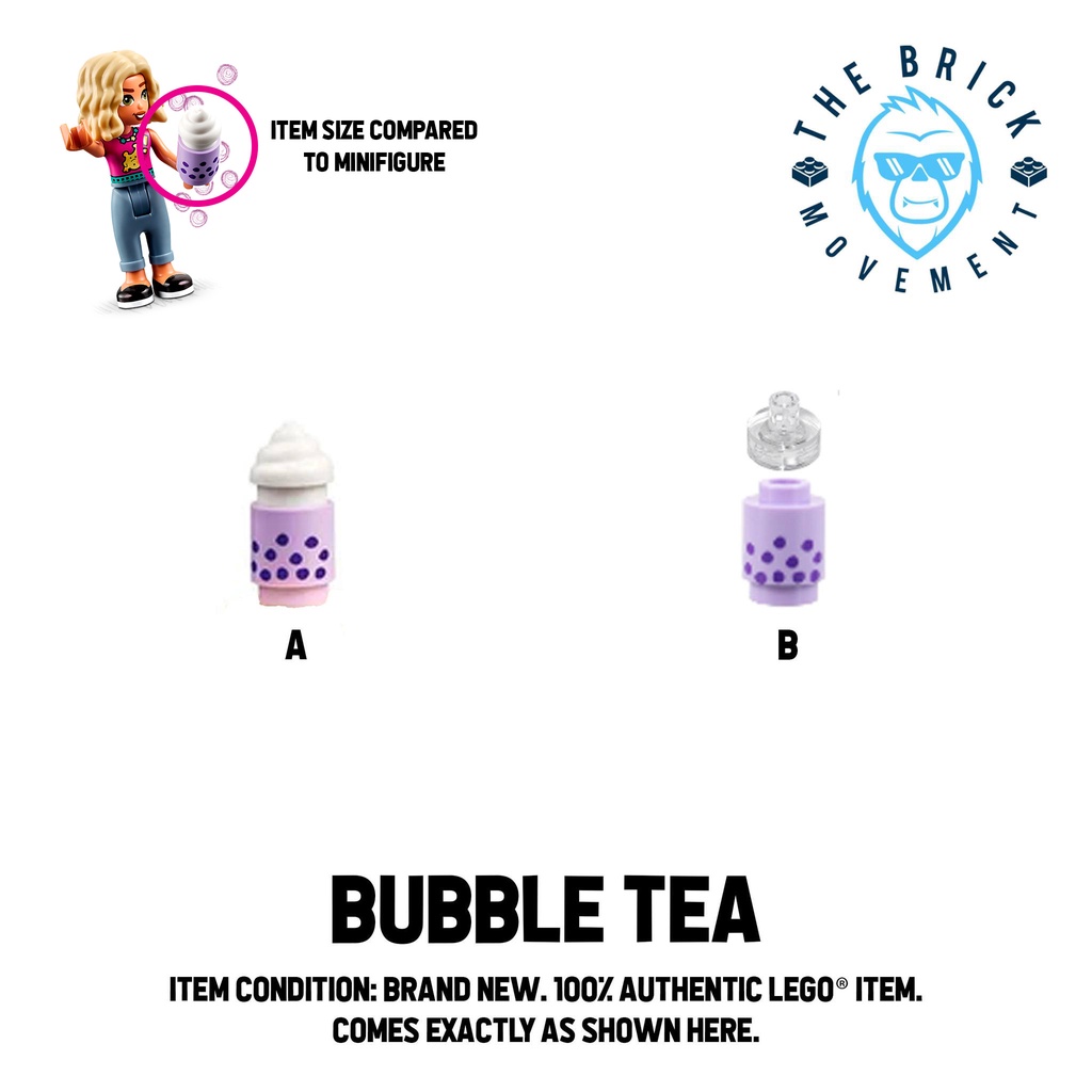 LEGO® ACCESSORIES - FOOD - Bubble Tea | Shopee Philippines