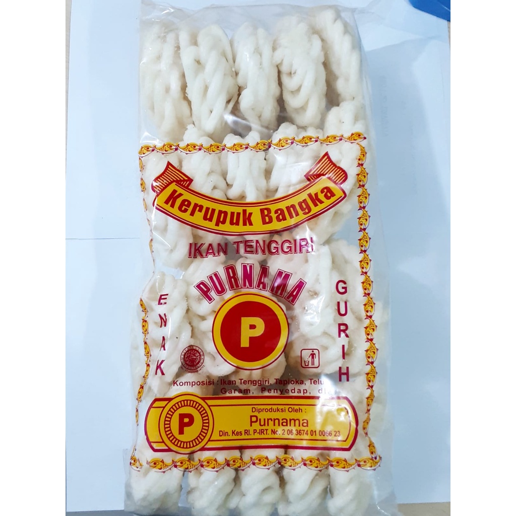 Img Krupuk Kerupuk Bangka Purnama Ikan Tenggiri 20pcs 5pcs Shopee