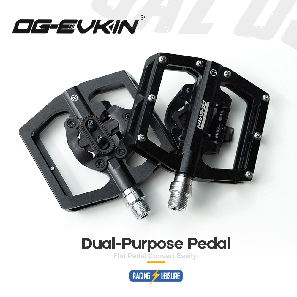 OGEVKIN Selflocking Aluminum Pedals SPD Pedals Lock For Road Bike