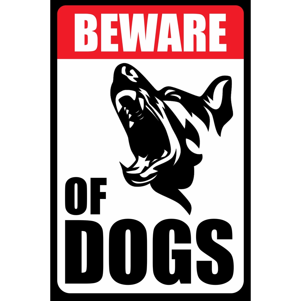 Gate Sign - BEWARE OF DOG | Shopee Philippines