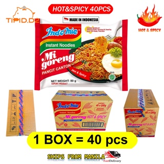 Indomie Mi Goreng Pedas Instant Noodles Stir Fry Spicy 80G X 10 - Long Exp  Date