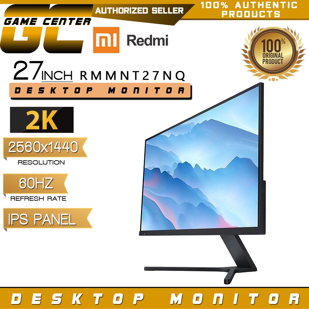 XIAOMI MI REDMI 27" 2K Monitor 60Hz 2560 × 1440 Resolution RMMNT27NQ ...