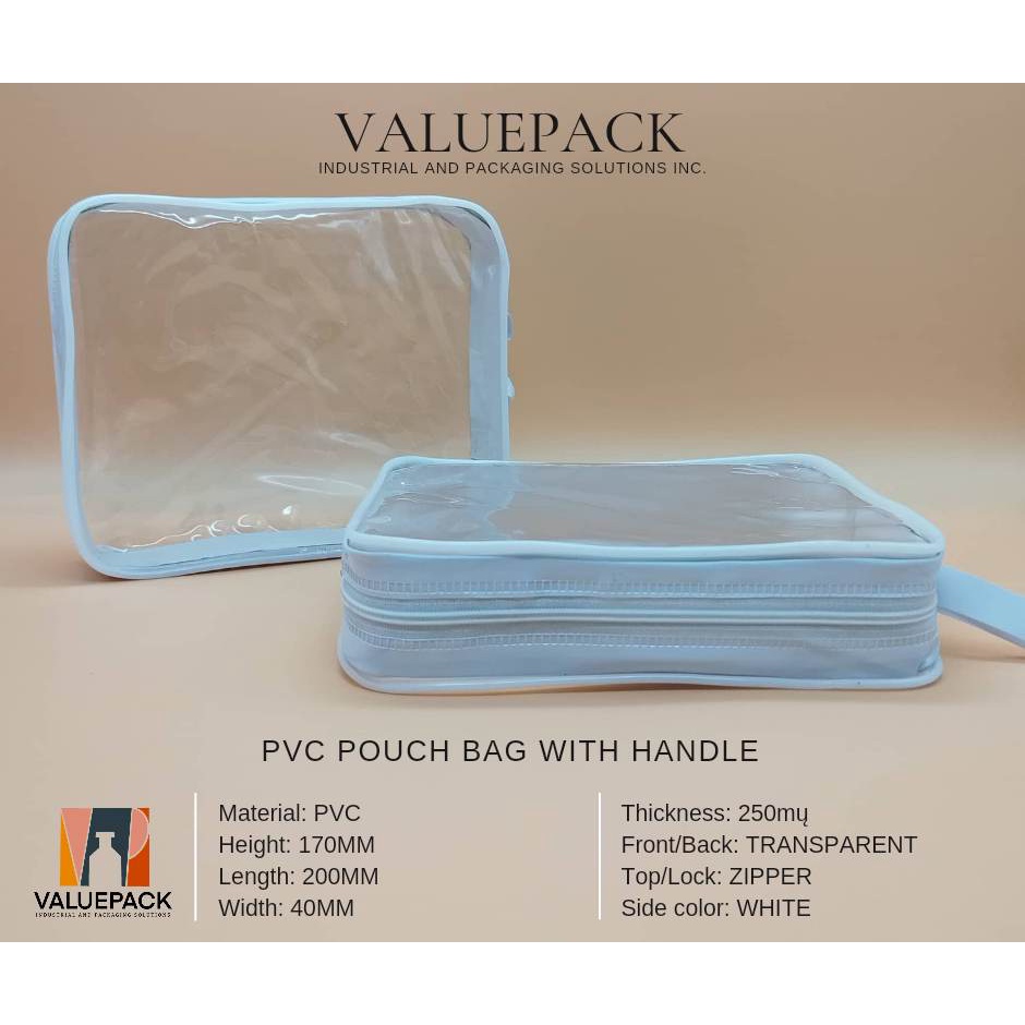 20pcs PVC POUCH BAG WITH HANDLE Shopee Philippines