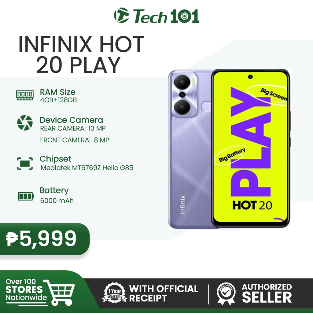 hot 20 play infinix specs