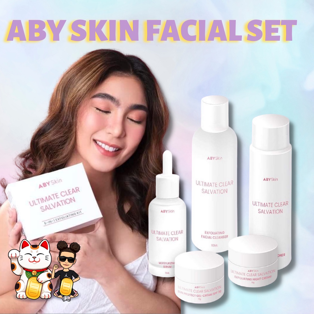 Aby Skin Ultimate Clear Salvation 5 in 1 Exfoliating Kit Rejuv Abyskin Shopee Philippines