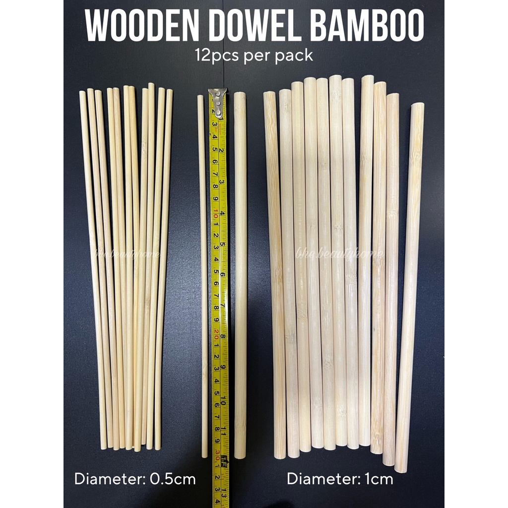 Wooden Cake Dowel 12pcs Wood Dowels Shopee Philippines