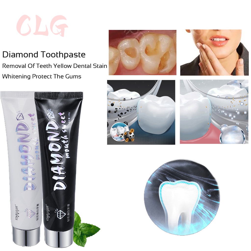 CLG Diamond Toothpaste Removal Of Teeth Yellow Dental Stain Teeth