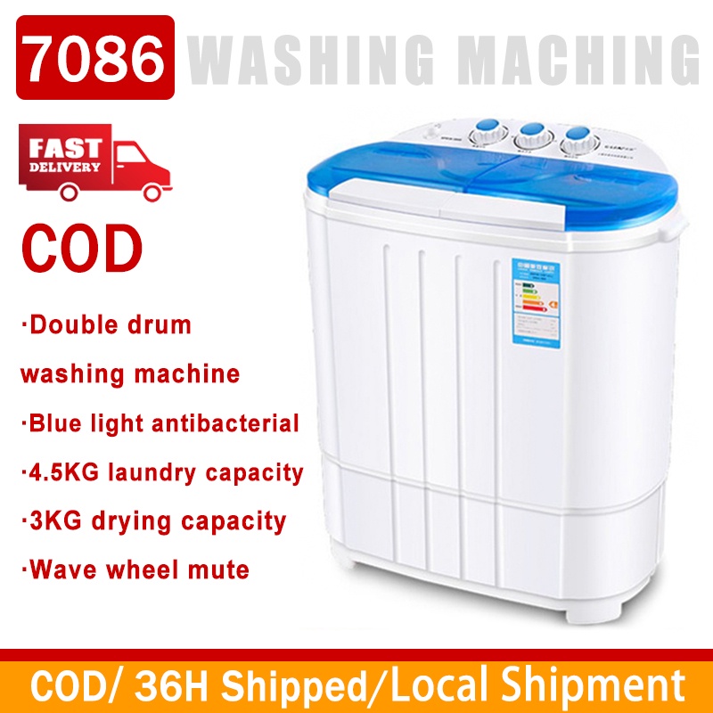 Double barrel Washing Machine with dryer Automatic Washing Machine Baby