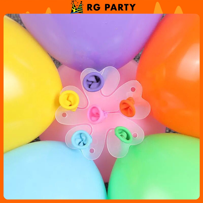 Balloon House Plum Blossom Balloon Clip Flower Shape Plastic Balloon