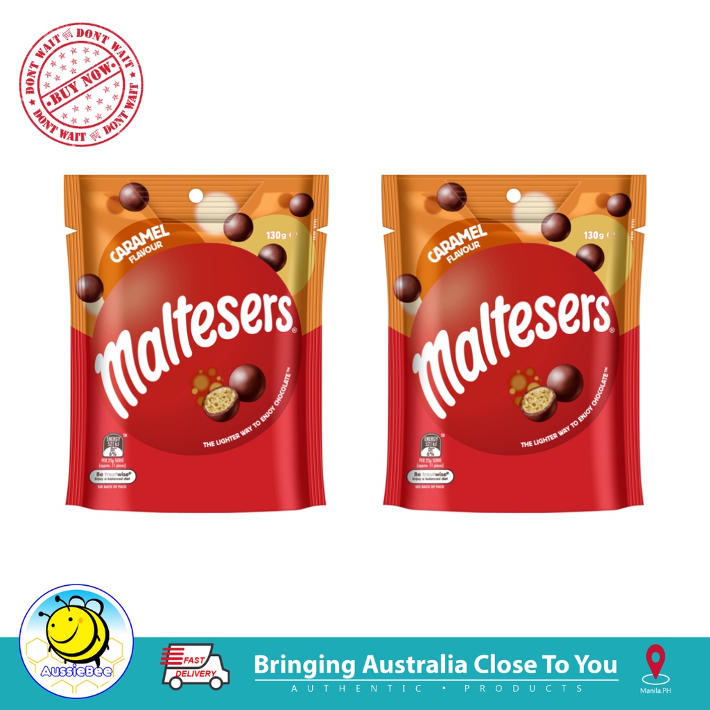 Maltesers Caramel Flavour Chocolate Share Bag 130g | Shopee Philippines