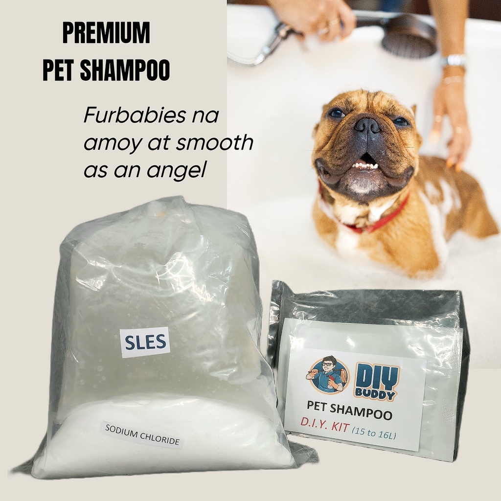 PREMIUM PET SHAMPOO DIY KIT WITH MADRE DE CACAO & CONDITIONER (Yields