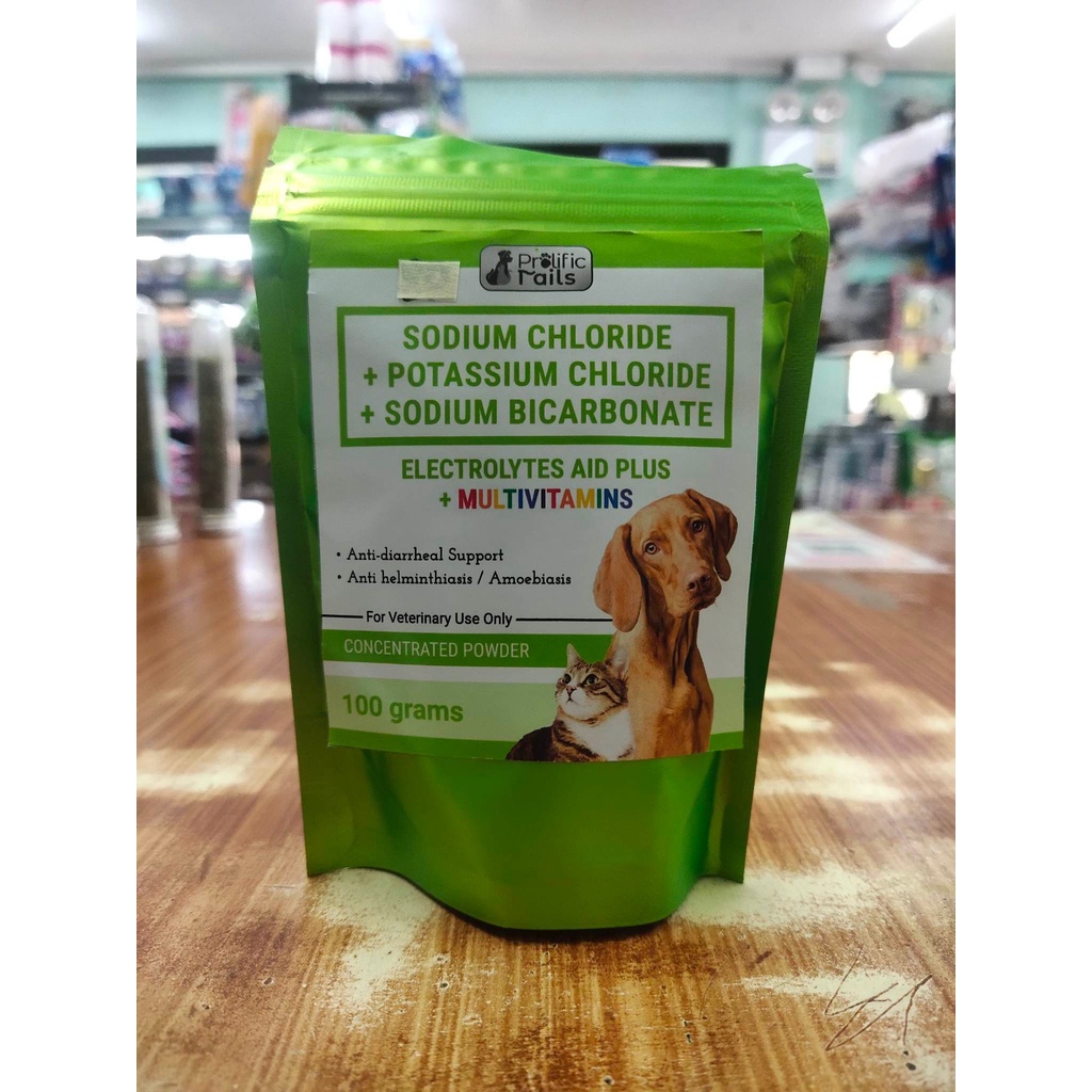 Prolific Tails Electrolytes Aid Plus + MULTIVITAMINS for Antidiarrhea