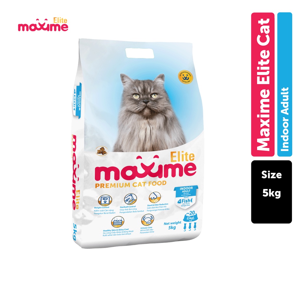 Maxime Elite Dry Cat Food Adult Indoor Cat 5kg Shopee Philippines