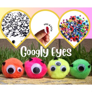 TOAOB 600pcs 6mm Small Wiggle Googly Eyes with Self Adhesive Round Plastic  Sticker Eyes DIY Arts Crafts Scrapbooking Accessories
