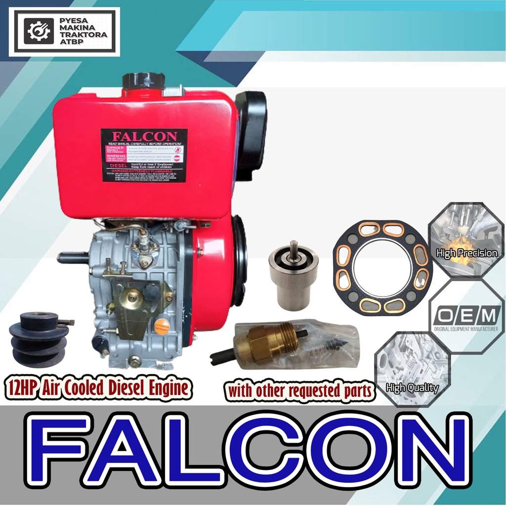 Falcon 12hp Air Cooled Diesel Engine with Requested Parts and FREE ...