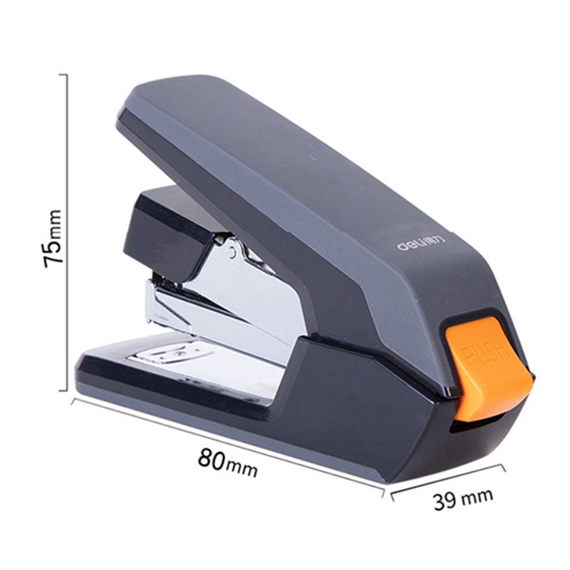 Deli Effortless Stapler 40sheets 24/6 26/6 Staples Heavy Duty Manual