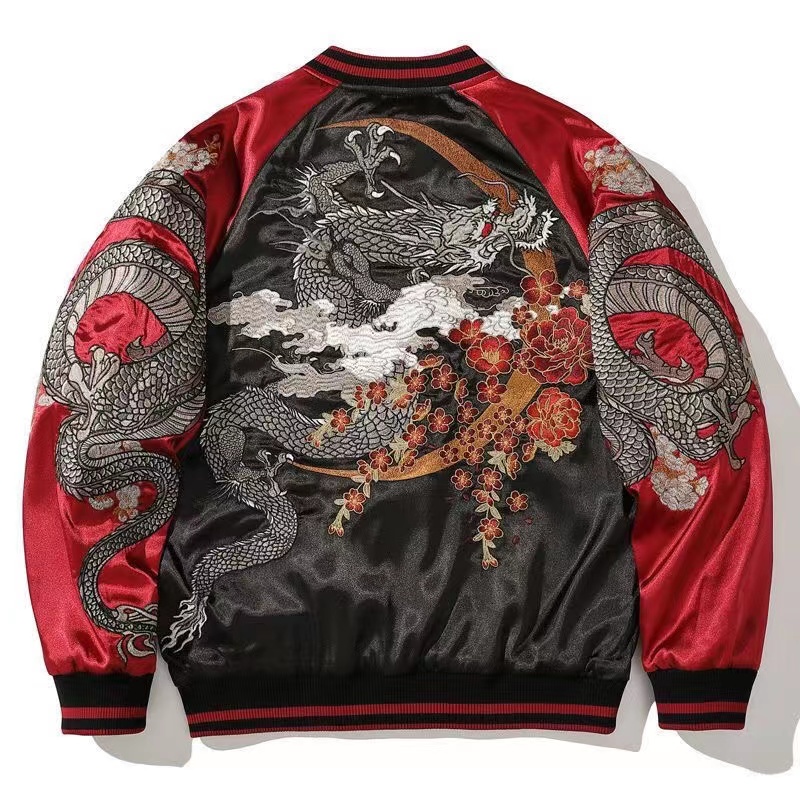 Dragon embroidered baseball jacket jacket for men and women China-Chic ...