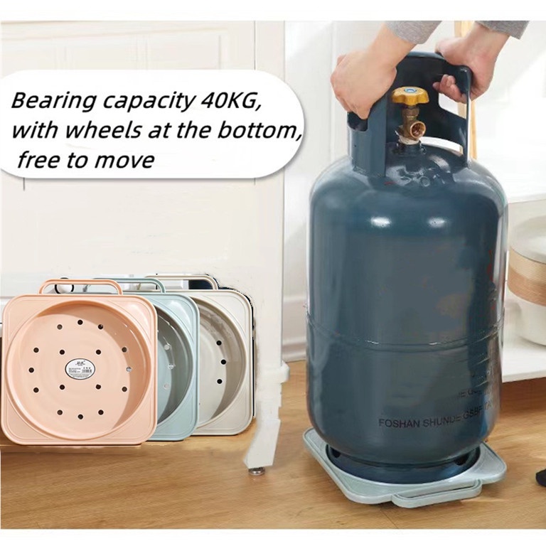 Gas cylinder holder Gas cylinder tray/removable flower pot holder Gas cylinder with wheel base