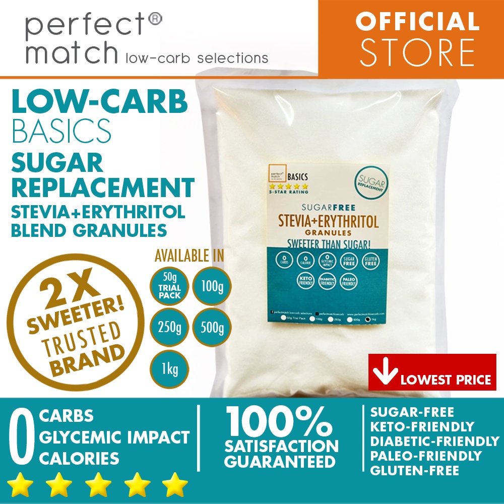 PerfectMatch Lowcarb® l Erythritol Stevia Blend Granules I SugarFree
