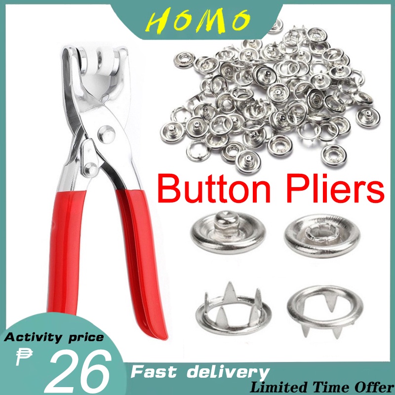 Button pliers set fourinone snap pliers button fixing tool button