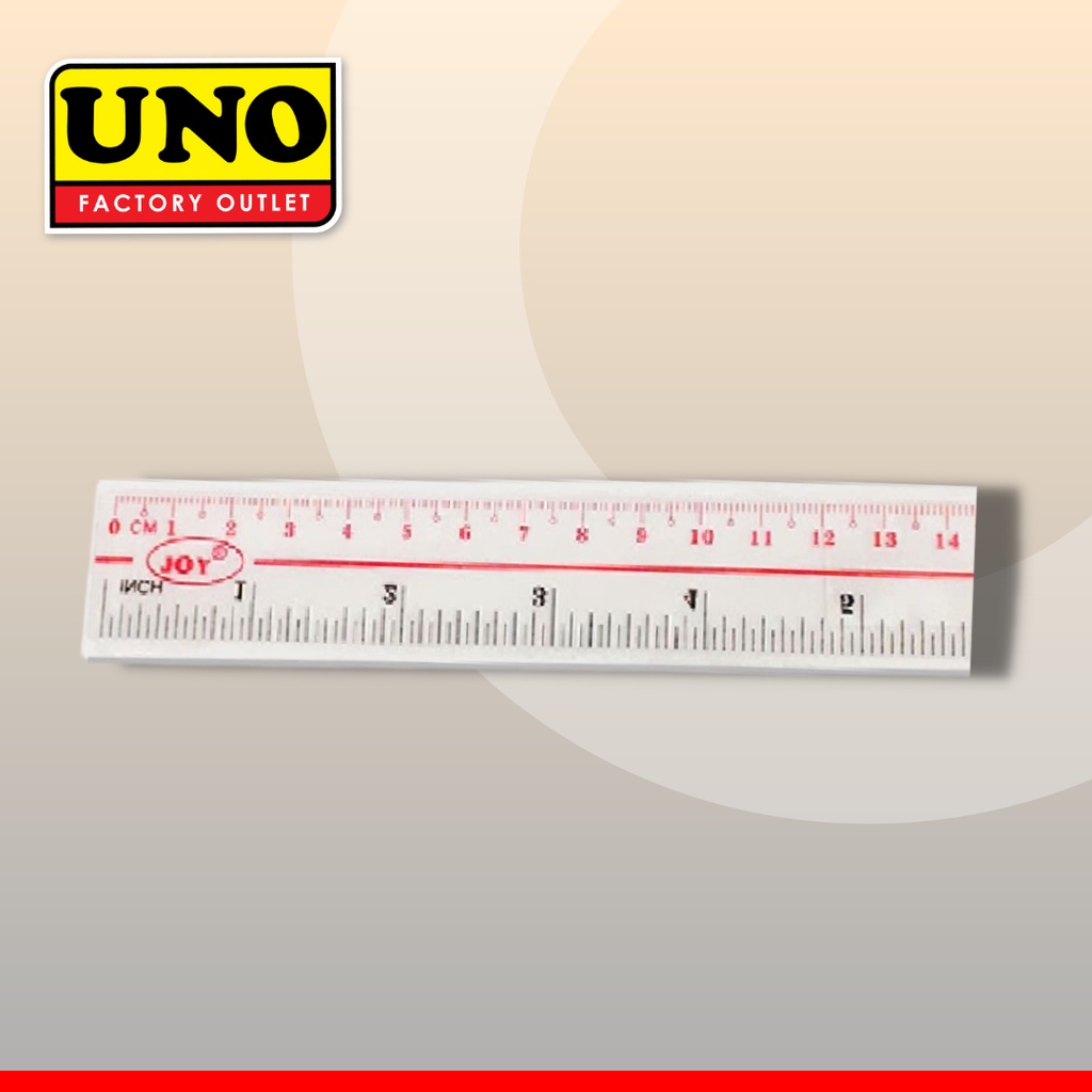 UNO JOY 6 INCHES TRANSPARENT RULER | Shopee Philippines