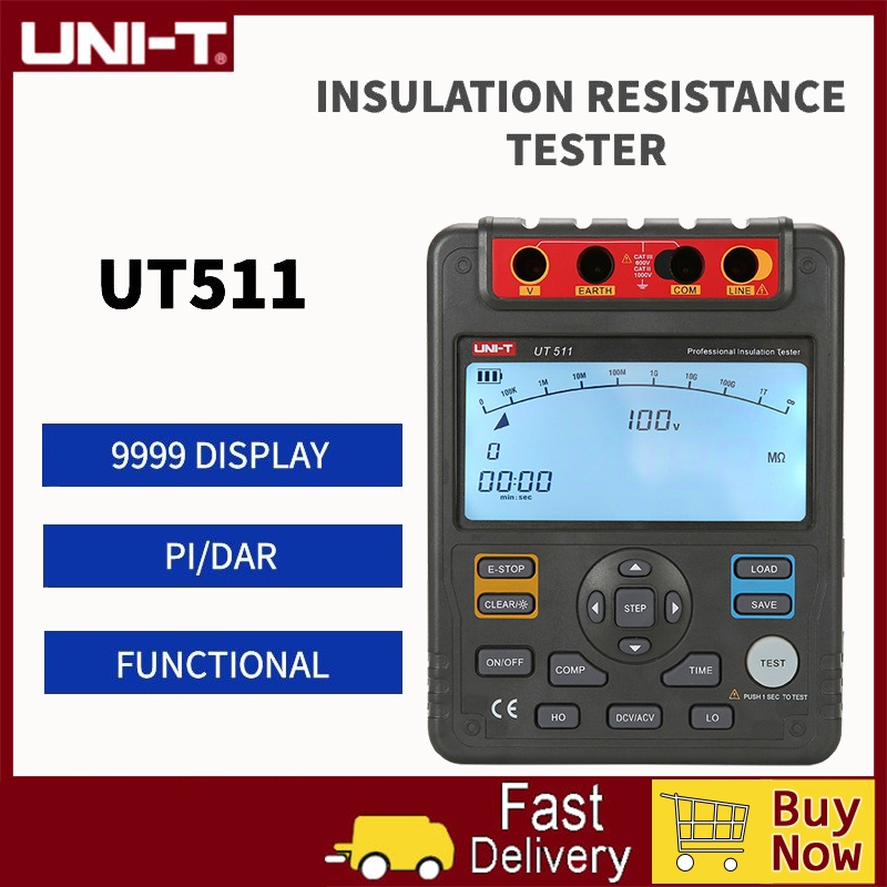 UNIT UT511 insulation resistance tester 1000V auto range digital