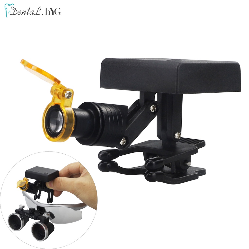 Lampe Frontale LED 5W Sans Fil Pour Dentiste - Avec Filtre Pour Loupes Binoculaires - Neuf